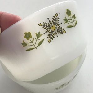 Fire King Meadow Green Bowls